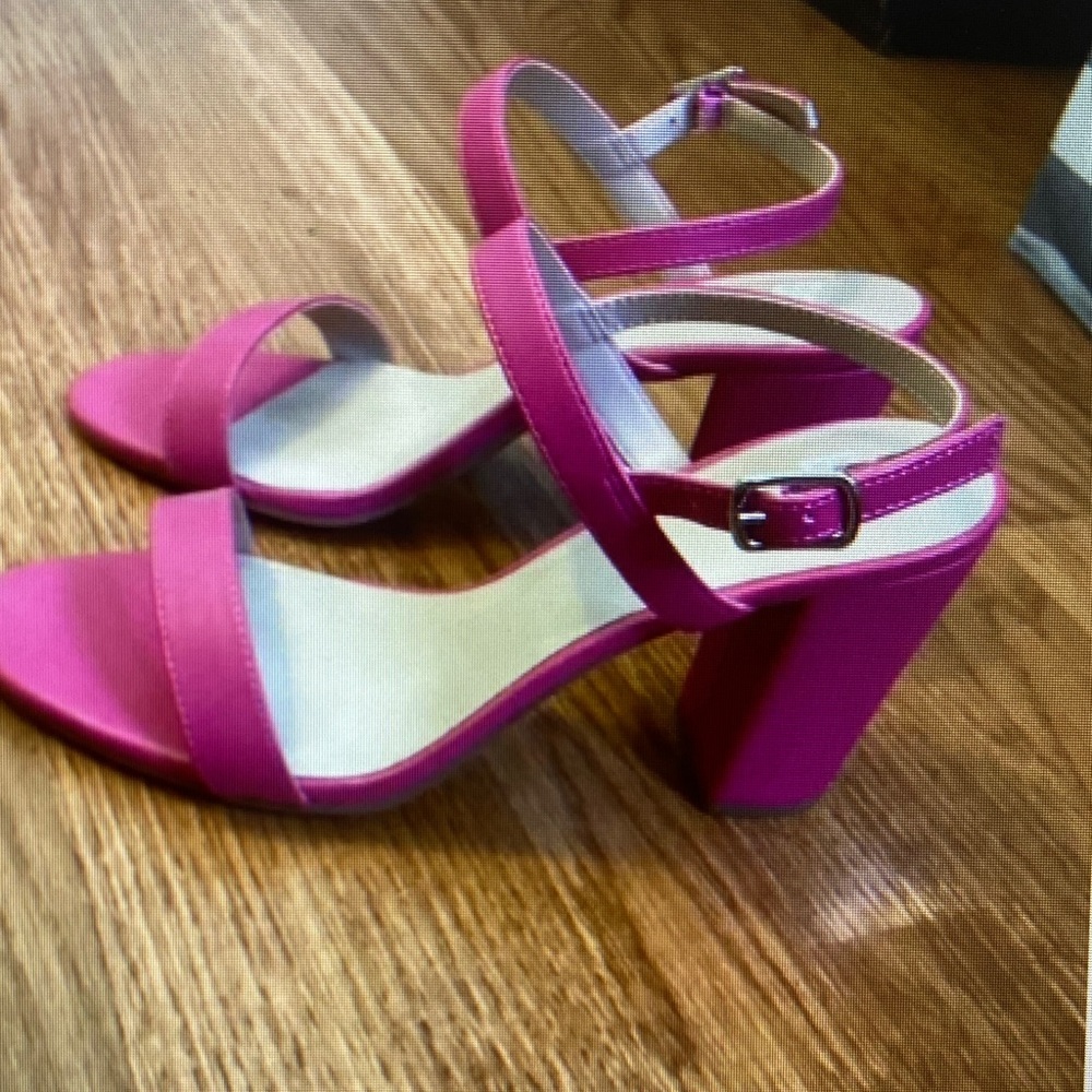 BP Pink Block Heel Sandals